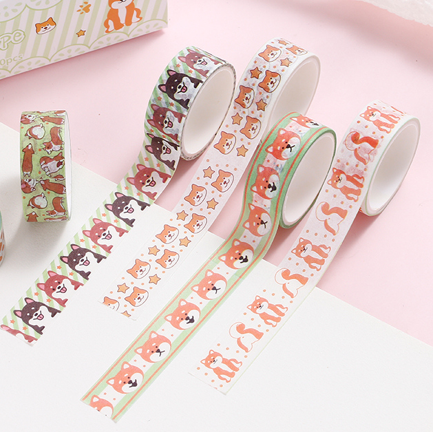 Cute Shiba Inu tape set 10 rolls