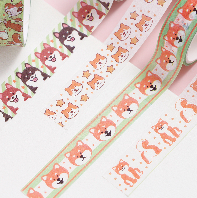 Cute Shiba Inu tape set 10 rolls