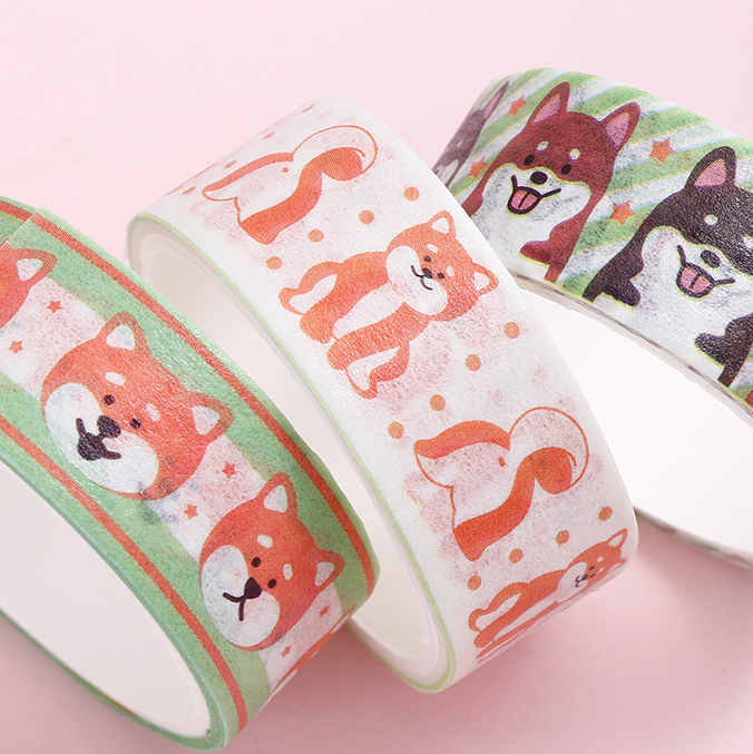 Cute Shiba Inu tape set 10 rolls
