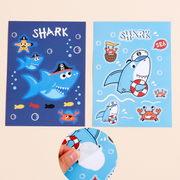Shark sailing diary sticker