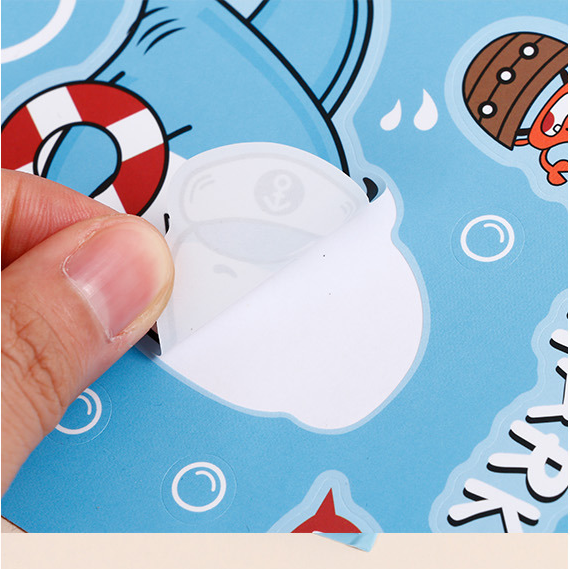 Shark sailing diary sticker