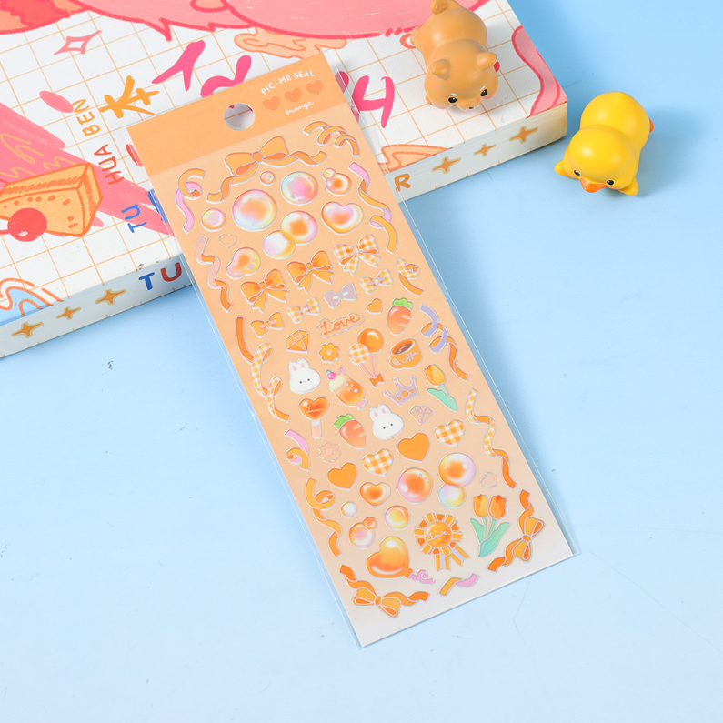 Trendy Bowknot Ribbon Laser Stickers