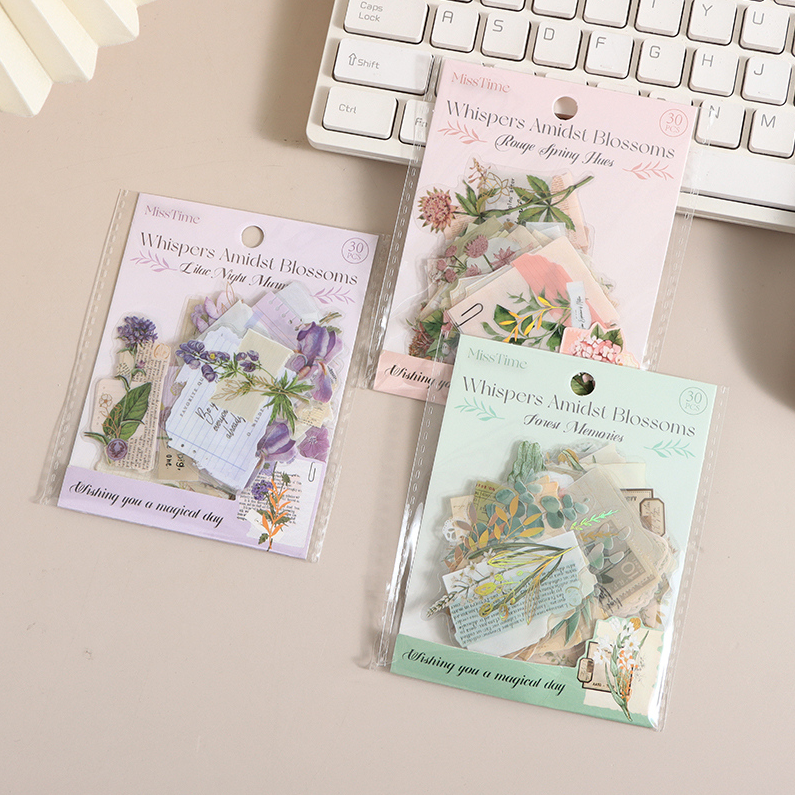 Spring Series Flower Whispering Sticker Pack