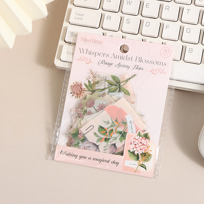 Spring Series Flower Whispering Sticker Pack