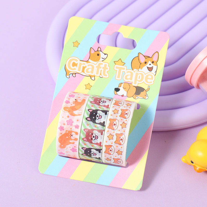 Cute Shiba Inu tape 3 rolls