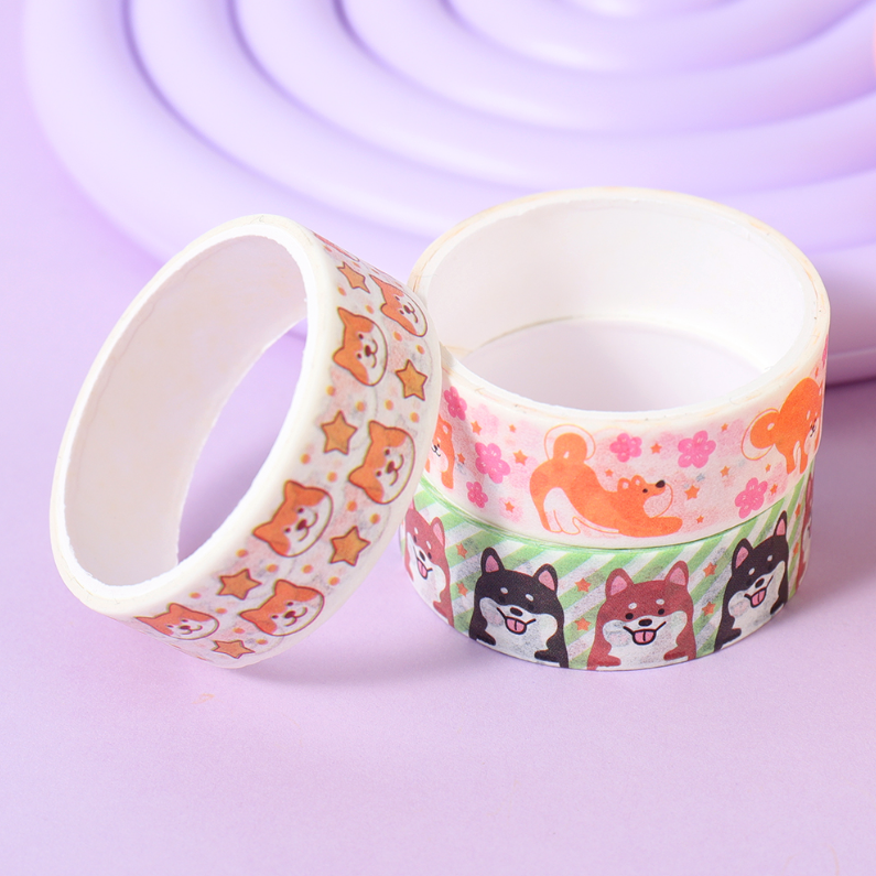 Cute Shiba Inu tape 3 rolls