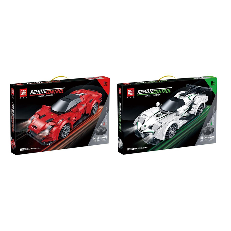 Granular building blocks - Remote-controlled sports car
