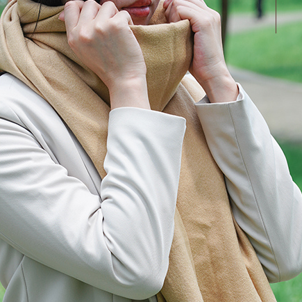 Solid Color Matching Cashmere Fringe Scarf (Mixed)