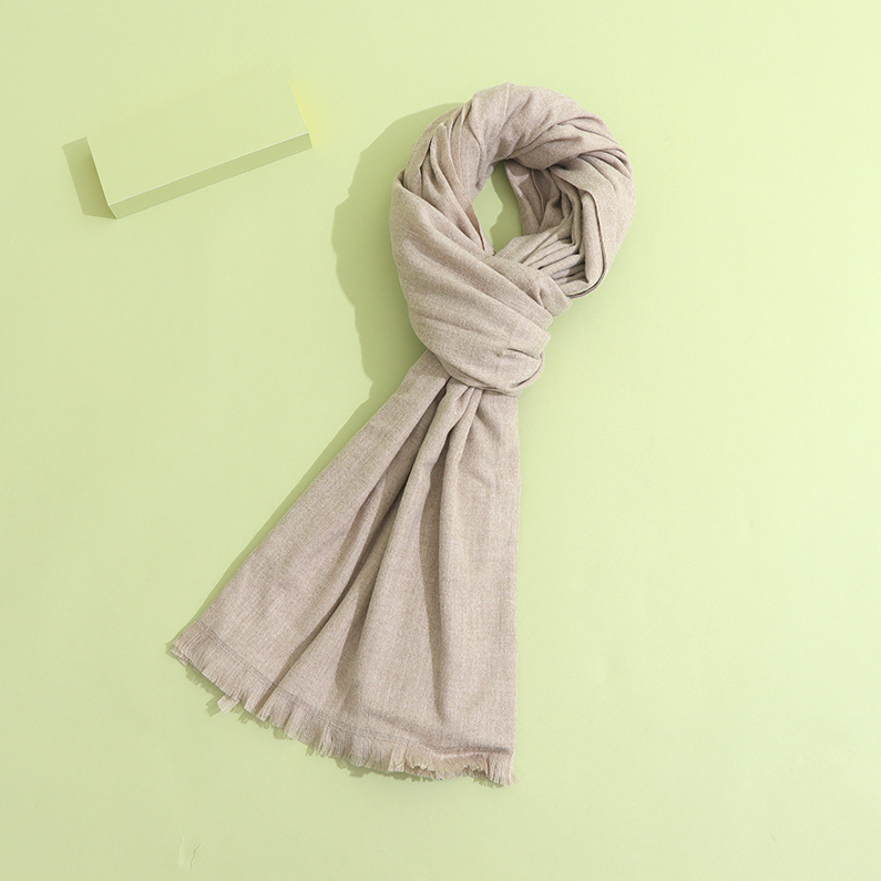 Solid Color Simple Scarf (Khaki)
