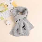 Genuine Kulomi knitted scarf with wool - grey