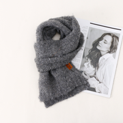 All-in-one children's scarf in solid color