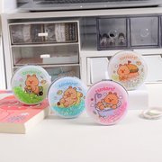 Mengmeng series quicksand round body mirror