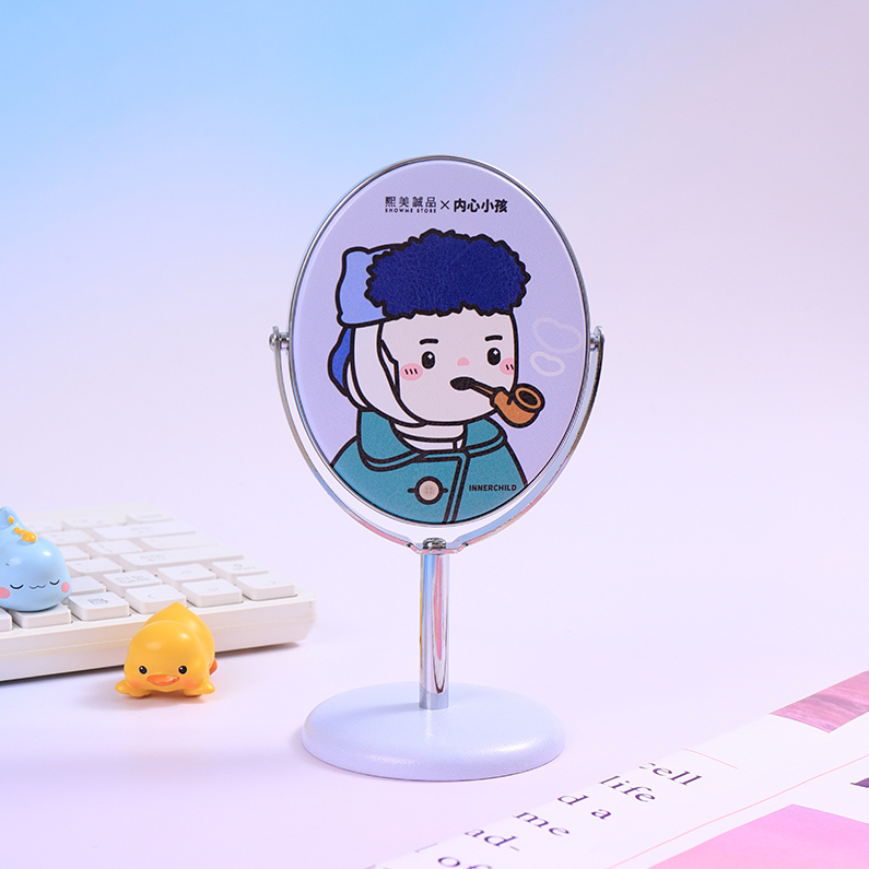 Ximei Eslite × Inner Child Collaboration genuine Oval small table mirror