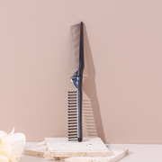 Portable and folding dual-purpose comb