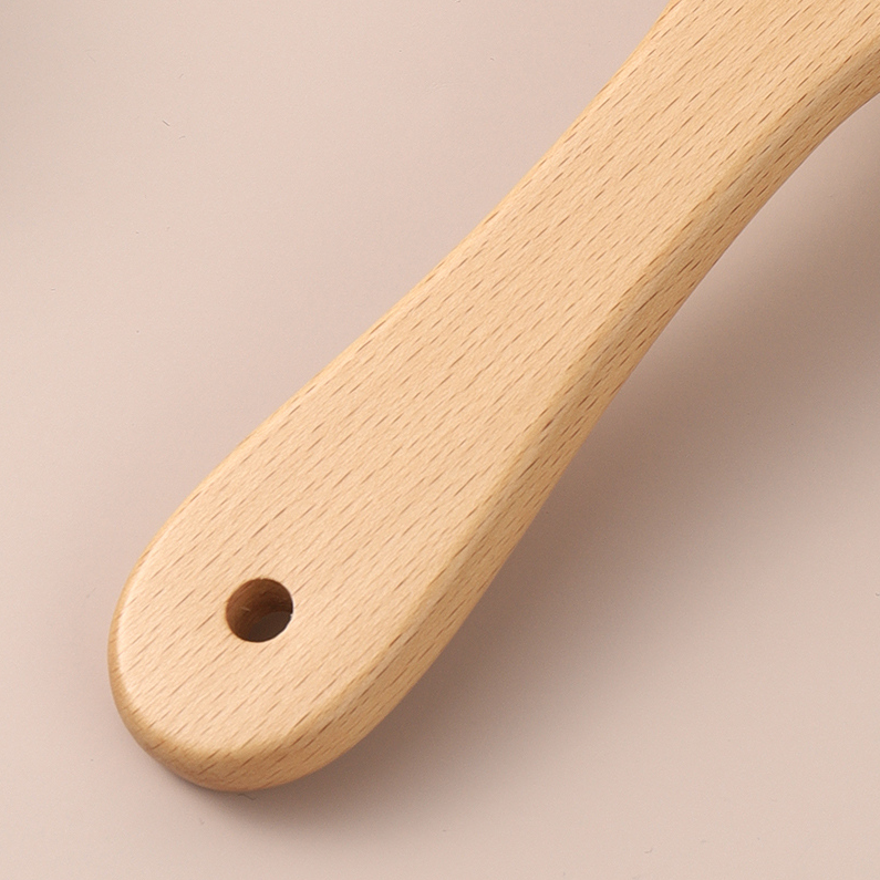 Beech wood round air cushion massage comb