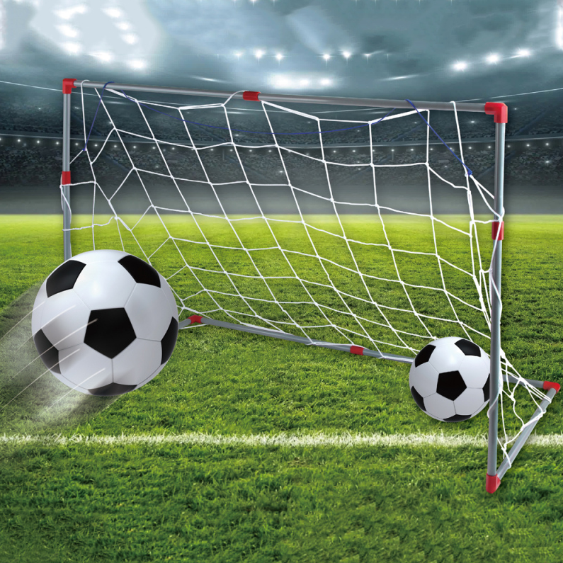 outdoor movable soccer gate for kids with soccer ball and pu