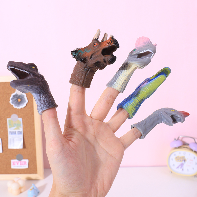 Dinosaur finger doll