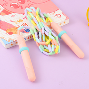 Silicone non-slip Colorful Bamboo Jump Rope (Pink)