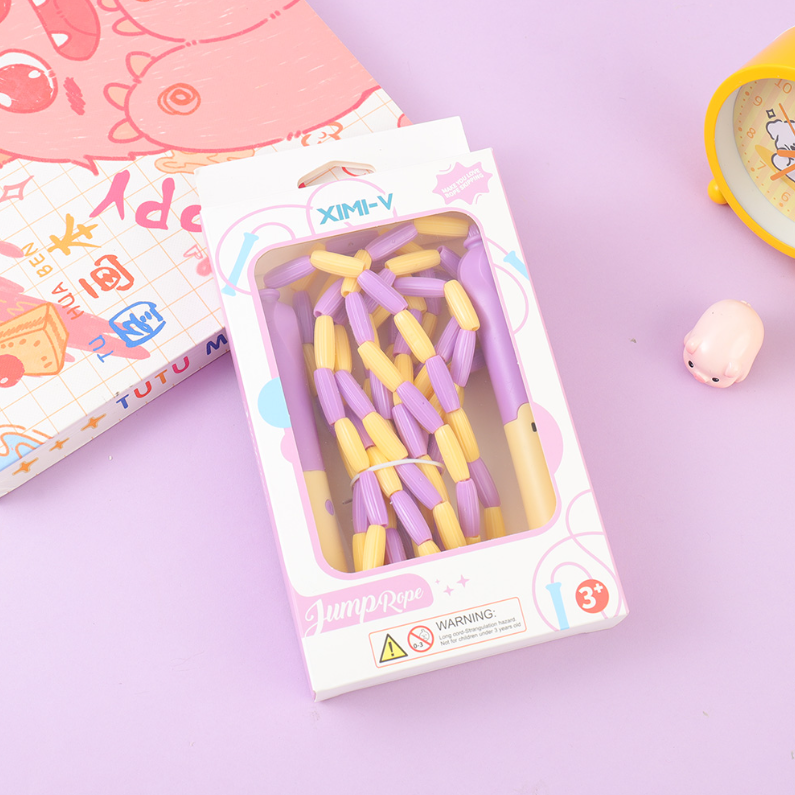 Cat pen Jump Rope (Light yellow purple)