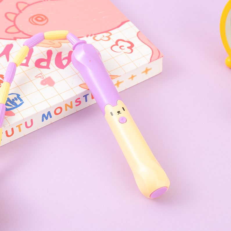 Cat pen Jump Rope (Light yellow purple)