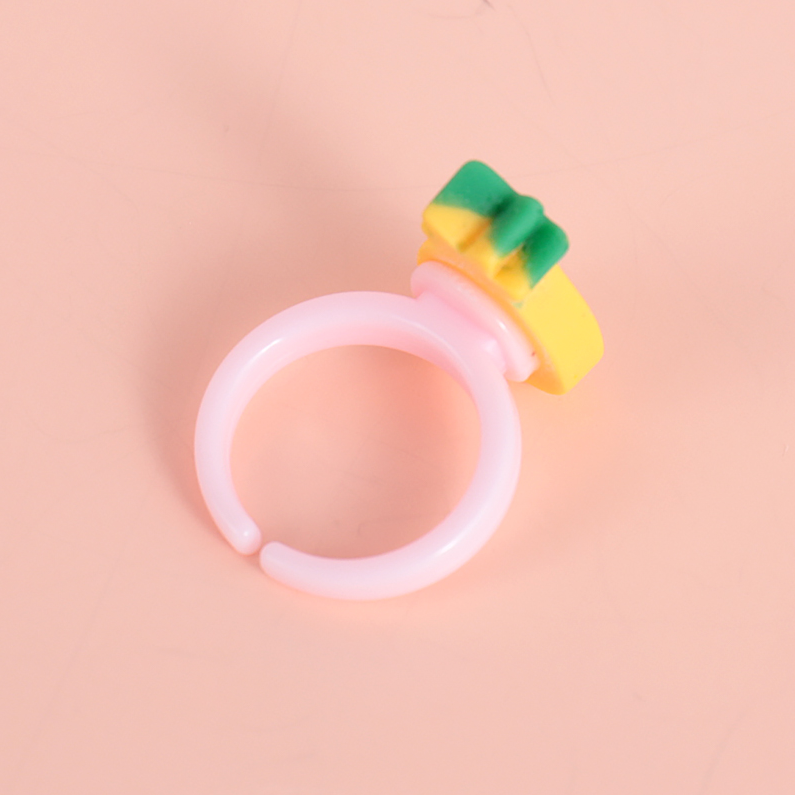 Epoxy Fruit Rings with Heart Shaped Box