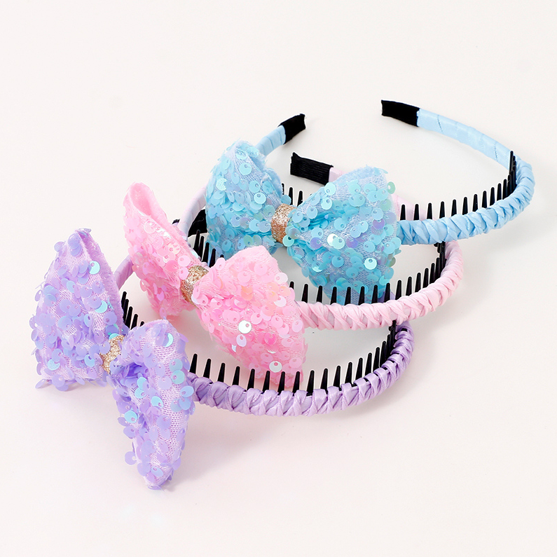 Double Layered Shining Bowknot Headband