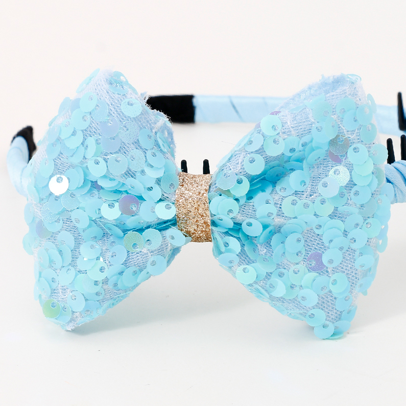 Double Layered Shining Bowknot Headband