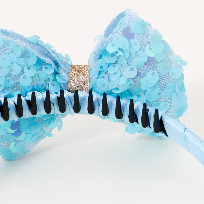 Double Layered Shining Bowknot Headband