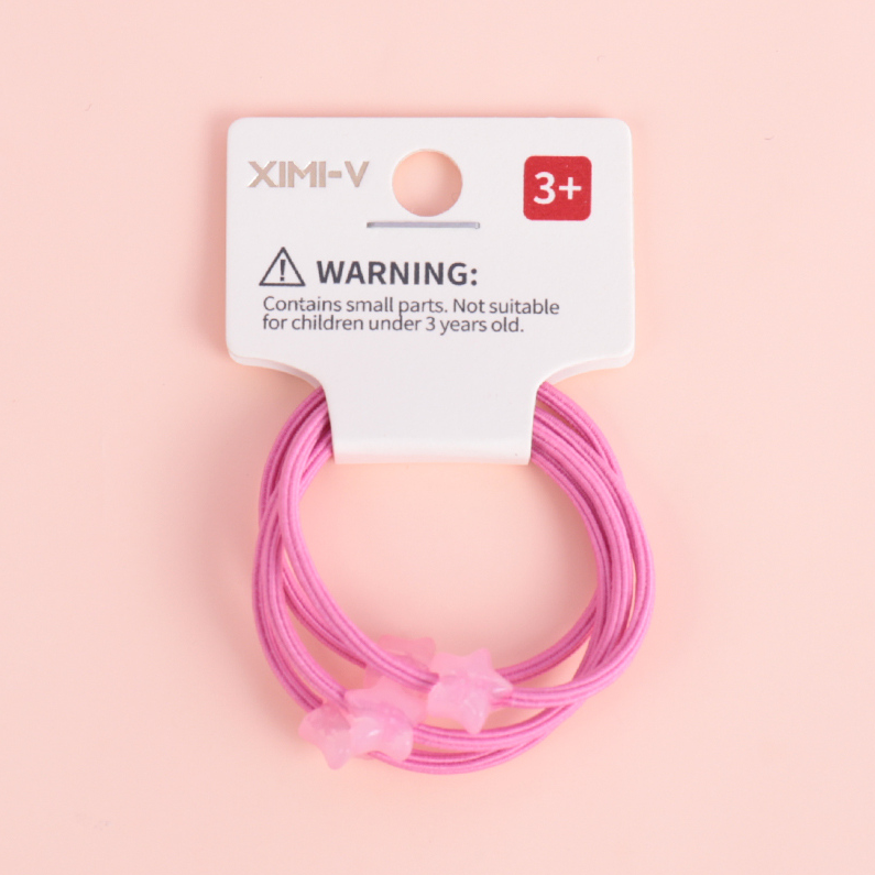 Cherry Beads Hair Ties 4 PCS