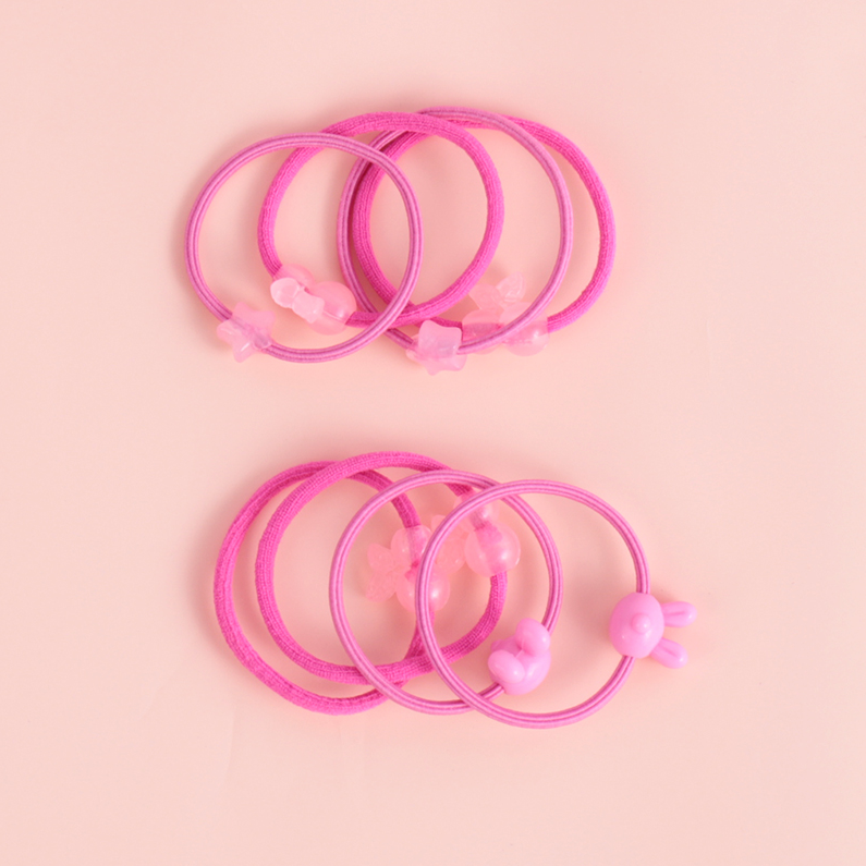 Cherry Beads Hair Ties 4 PCS