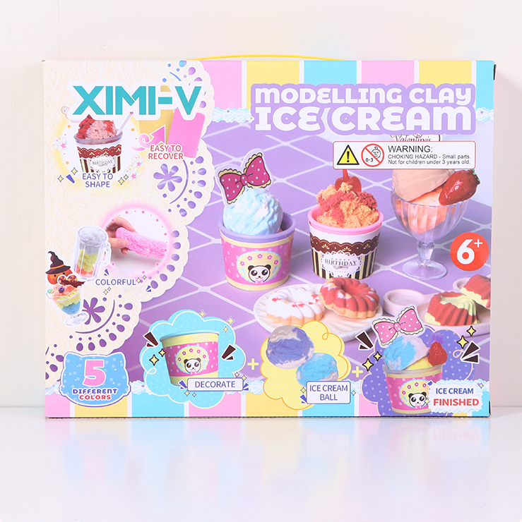 3D Modelling Clay - Ice Cream Toy Set