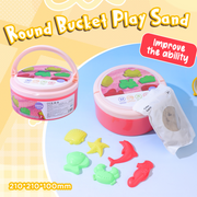 Pink Round Bucket Play Sand (1000g)