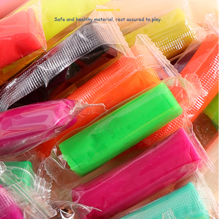 24 Colors Clock Lid Plasticine Set
