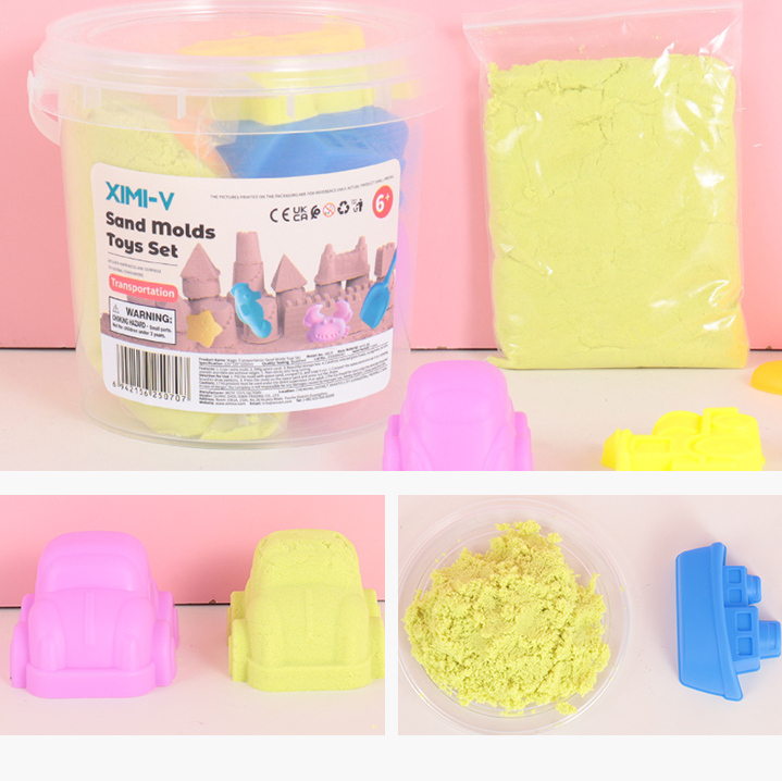 Magic Transportation Sand Molds Toys Set