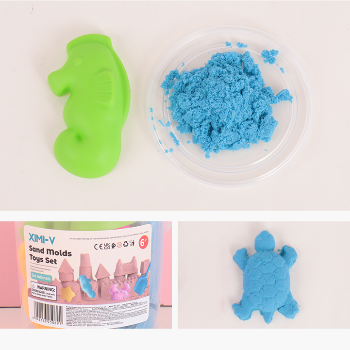 Magic Sea Animals Sand Molds Toys Set