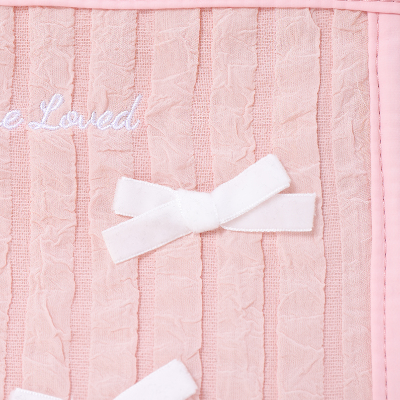 Bow bubble series document makeup bag