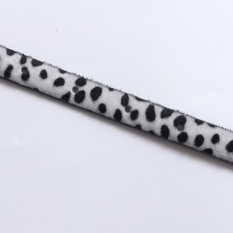 Cow Spot Belt for women (black and white)