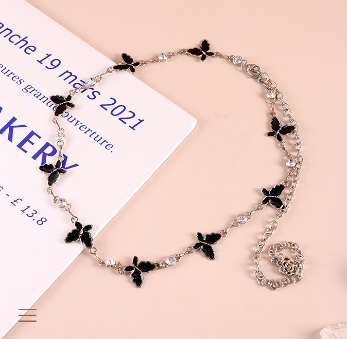 Butterfly Waist Chain (Silver)