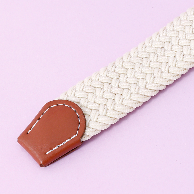 Vintage woven elastic Belt for women (apricot)