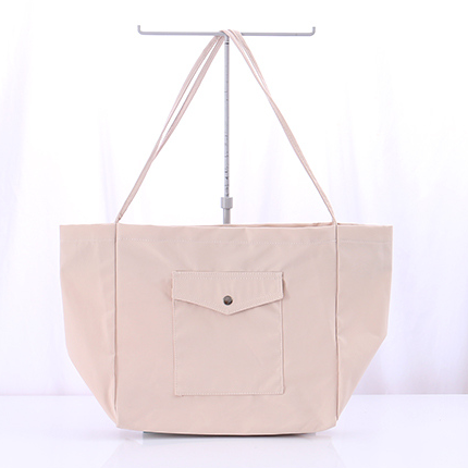 Solid Color Large Capacity Shopping Canvas Bag