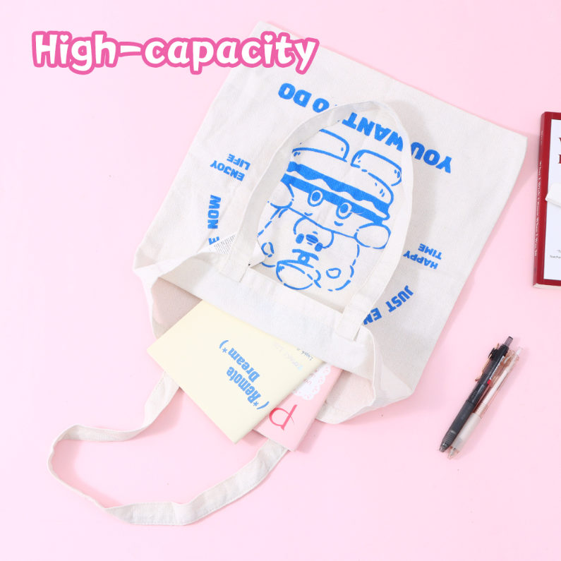 Hamburger Bear canvas bag