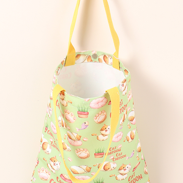 Cartoon cat canvas bag