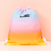 Colorful Gradient Drawstring Canvas Bag (Color)