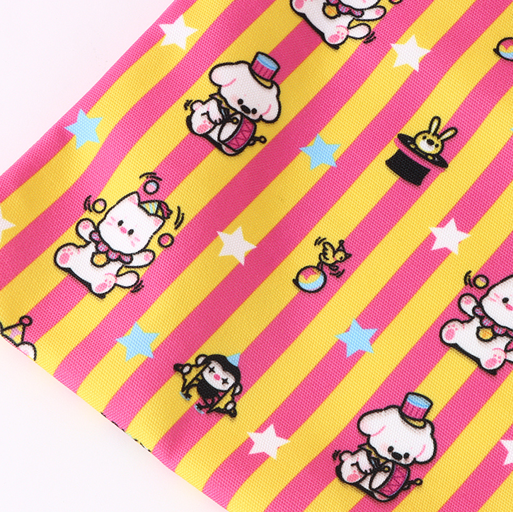 Circus Striped Printed Canvas Bag