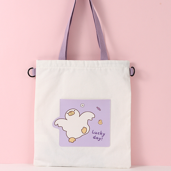 Naughty Duckling Dual-Purpose Canvas Bag