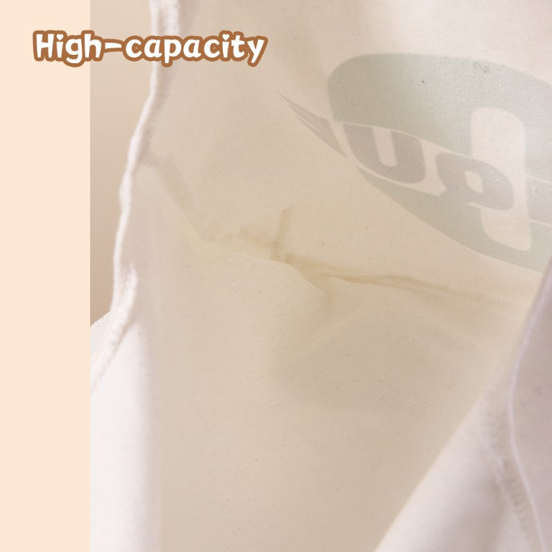 Simple Letter Vest Canvas Bag