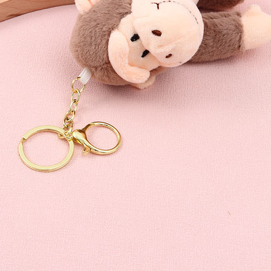 Plush Gorilla Stuffed Doll Keychain