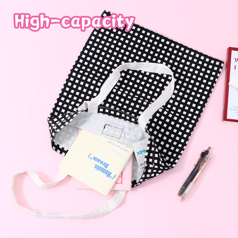 Simple Checkerboard Canvas Bag