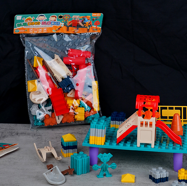 Large Slide Building Blocks with Bag