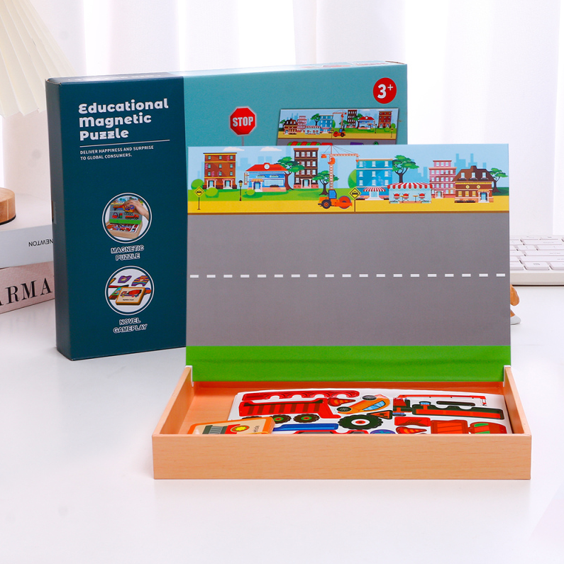 Educational Magnetic Puzzle- Happy Cars(9910A)